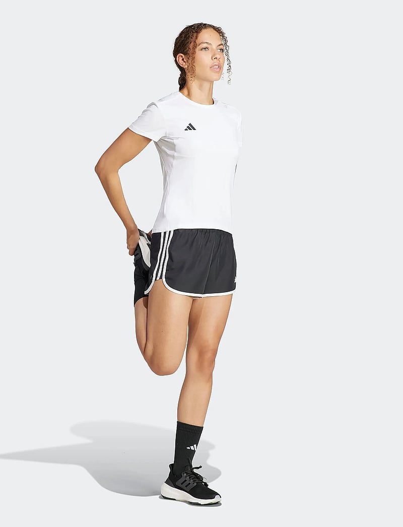 adidas Performance - ADIZERO E TEE - t-shirts - white - 5