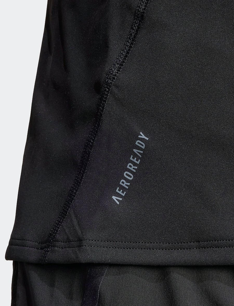 adidas Performance - ADIZERO E TANK - linnen - black - 3