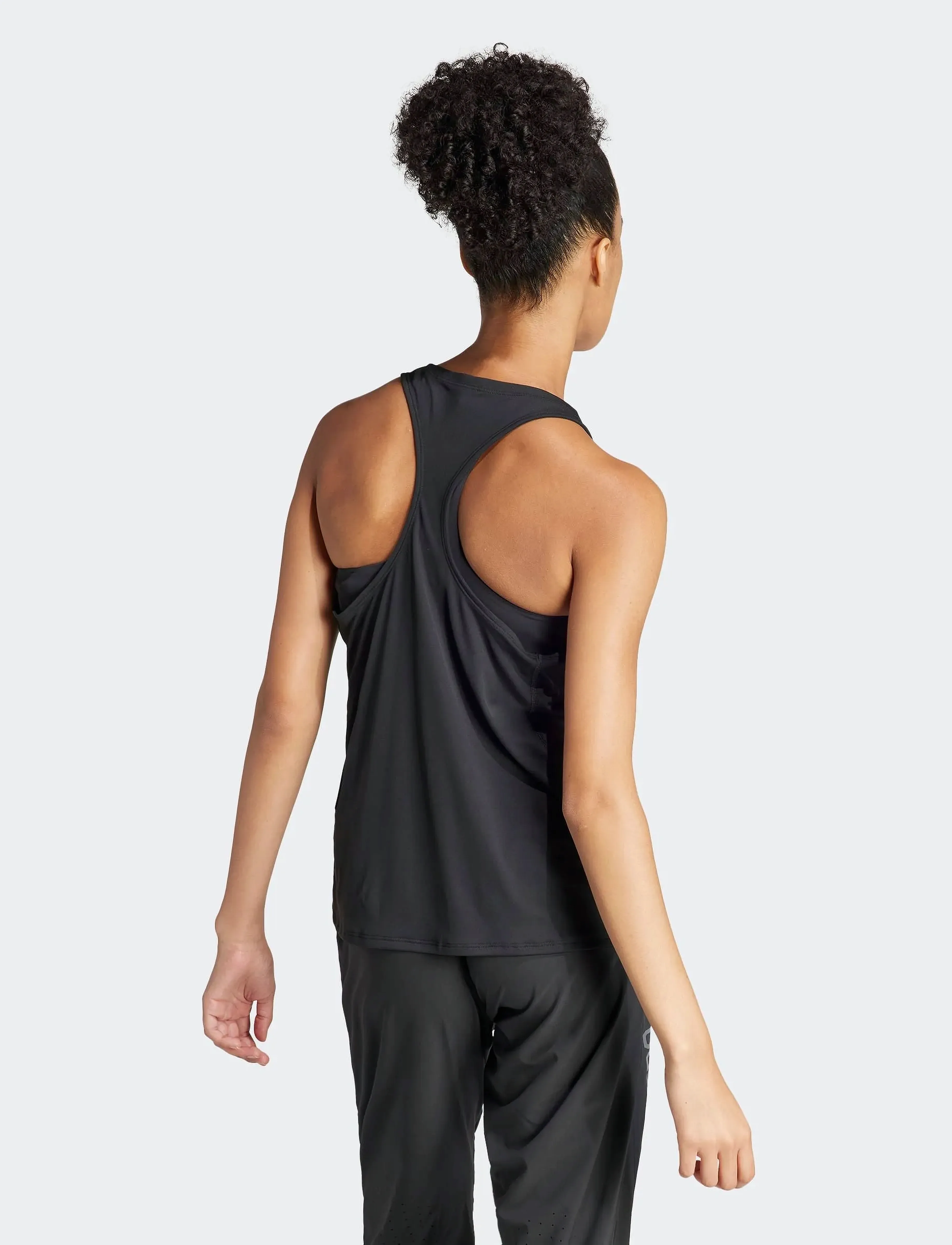 adidas Performance - ADIZERO E TANK - linnen - black - 5