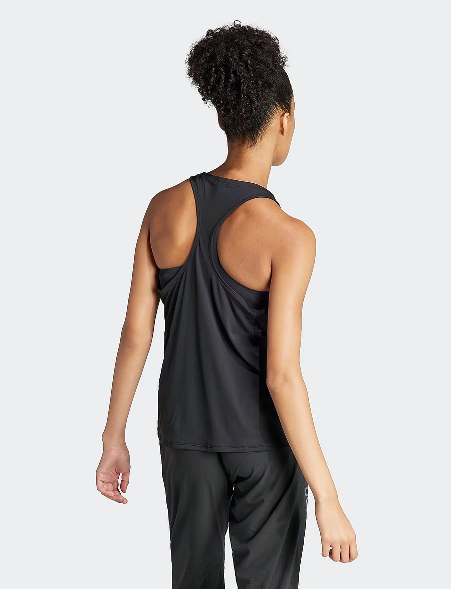 adidas Performance - ADIZERO E TANK - linnen - black - 5