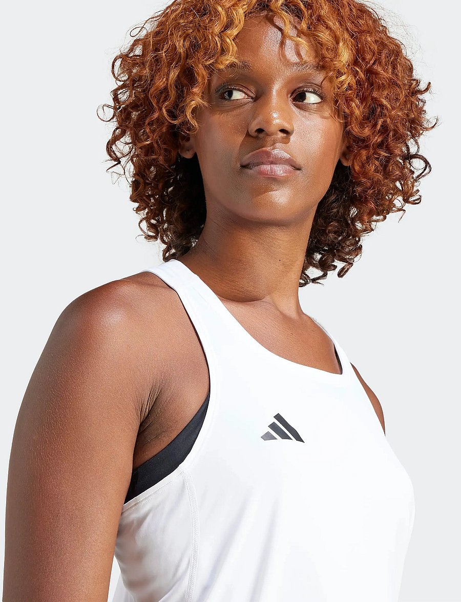 adidas Performance - ADIZERO E TANK - tanktops - white - 3