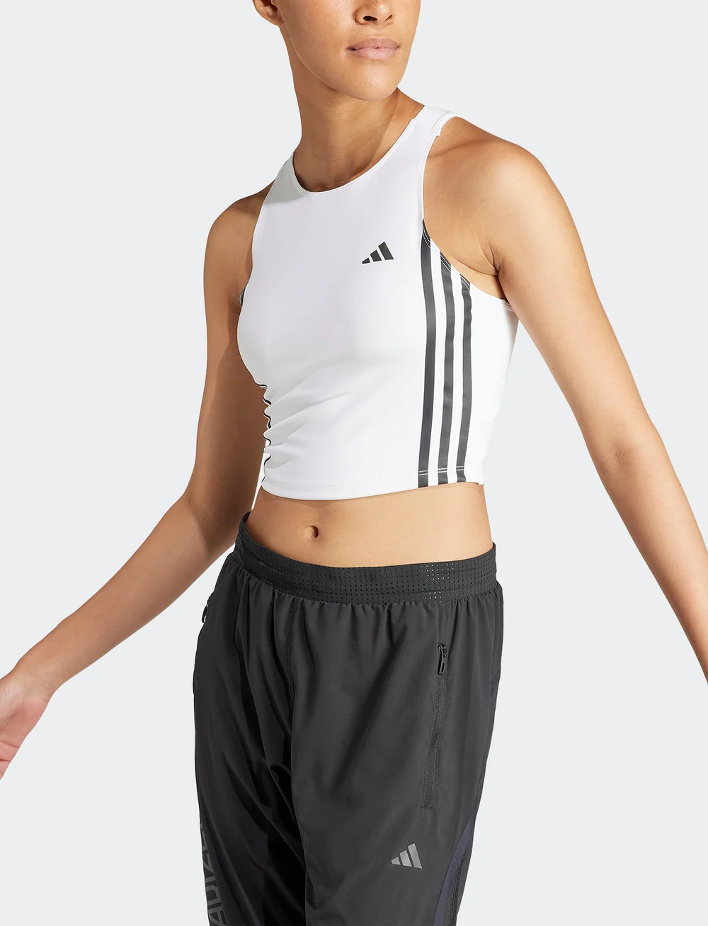 adidas Performance - OTR E 3S TANK - crop tops - white - 5