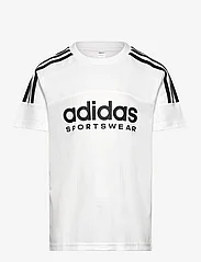 adidas Performance - J HOT UT TEE - kortermede t-skjorter - white/black - 0