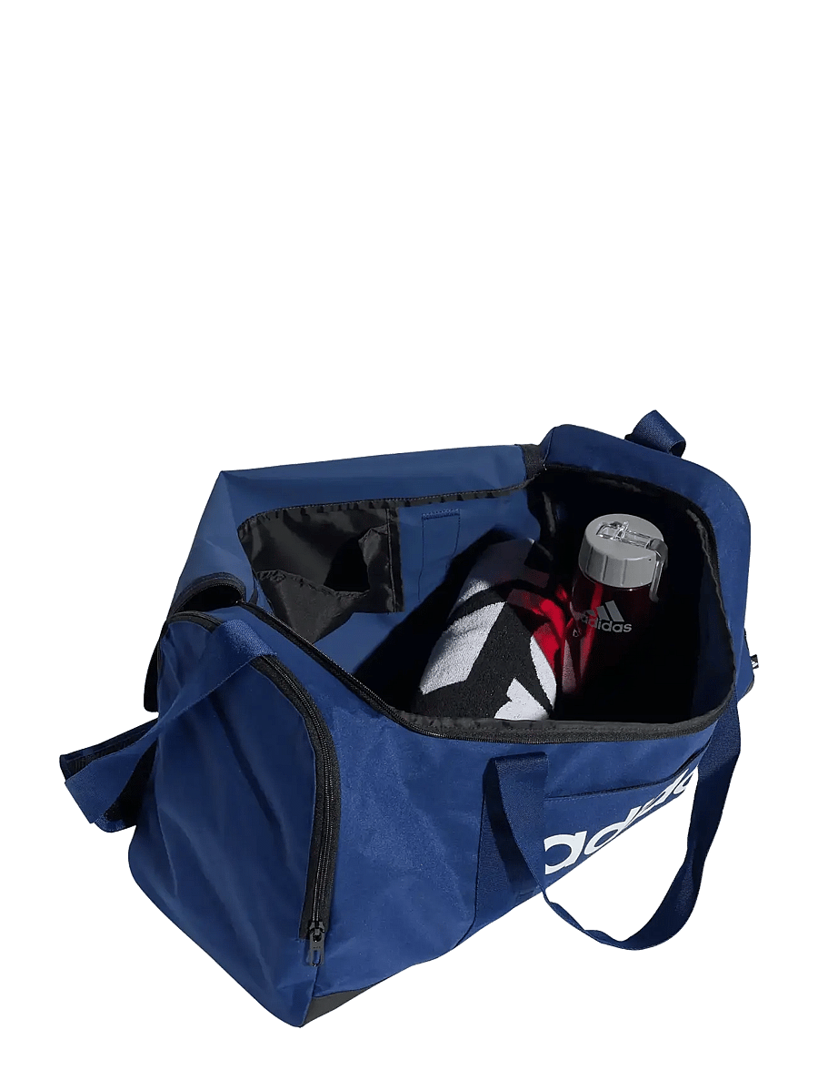 adidas Performance - LINEAR DUFFEL M - träningsväskor - dkblue/white - 2