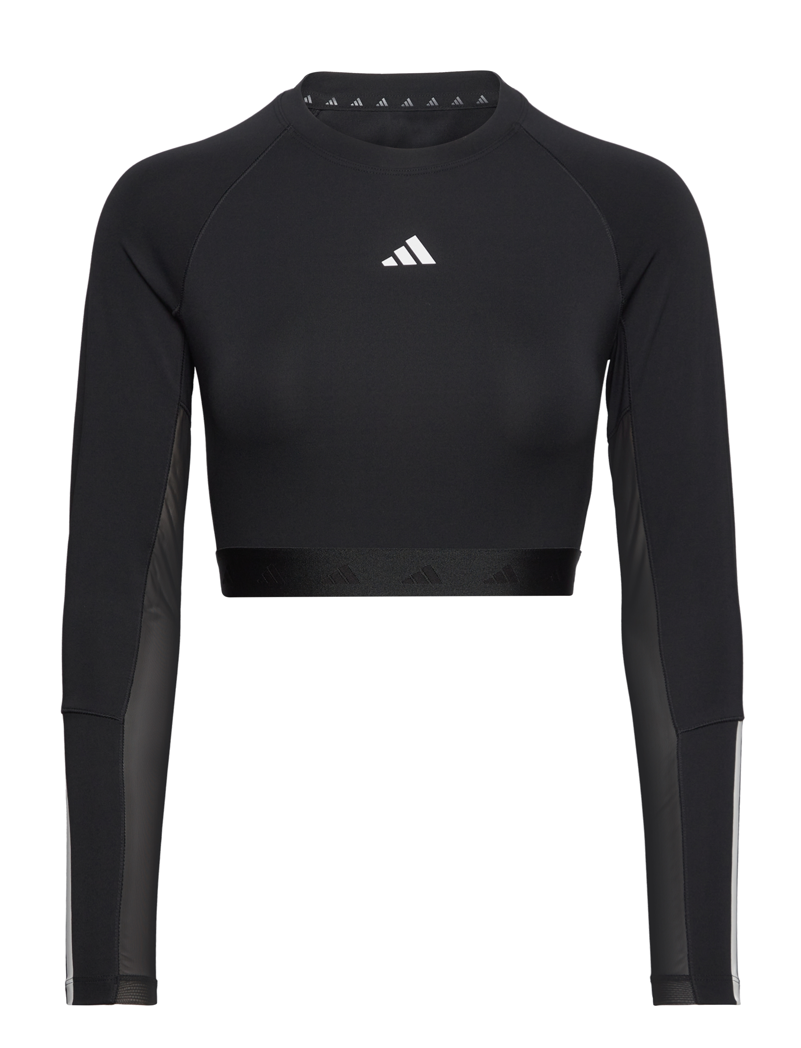 adidas Performance Hyglm Cro Ls, S, Black, Crop Overdele > Crop Overdele Med Lange Ærmer, Dame