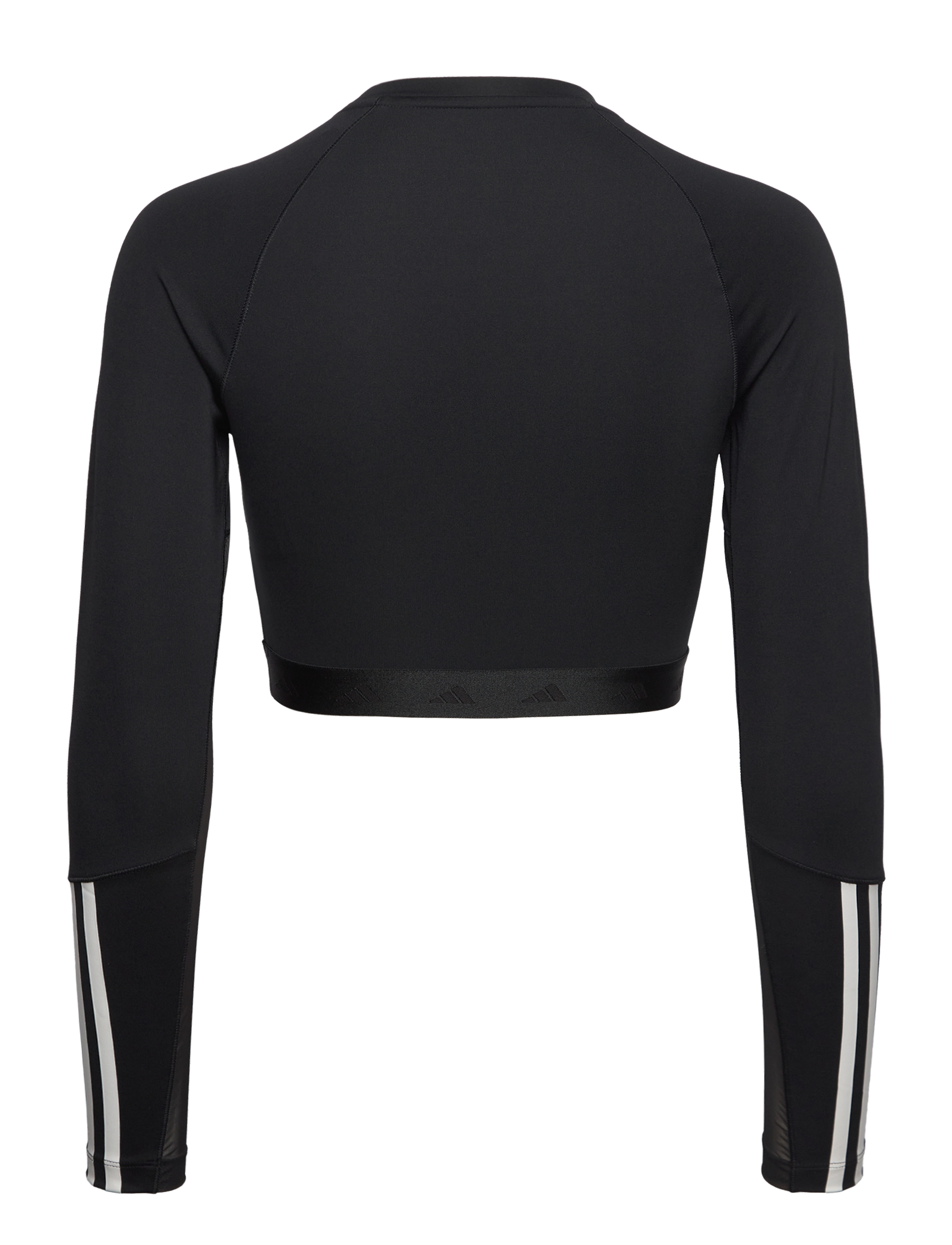 adidas Performance - HYGLM CRO LS - crop tops - black/white - 1