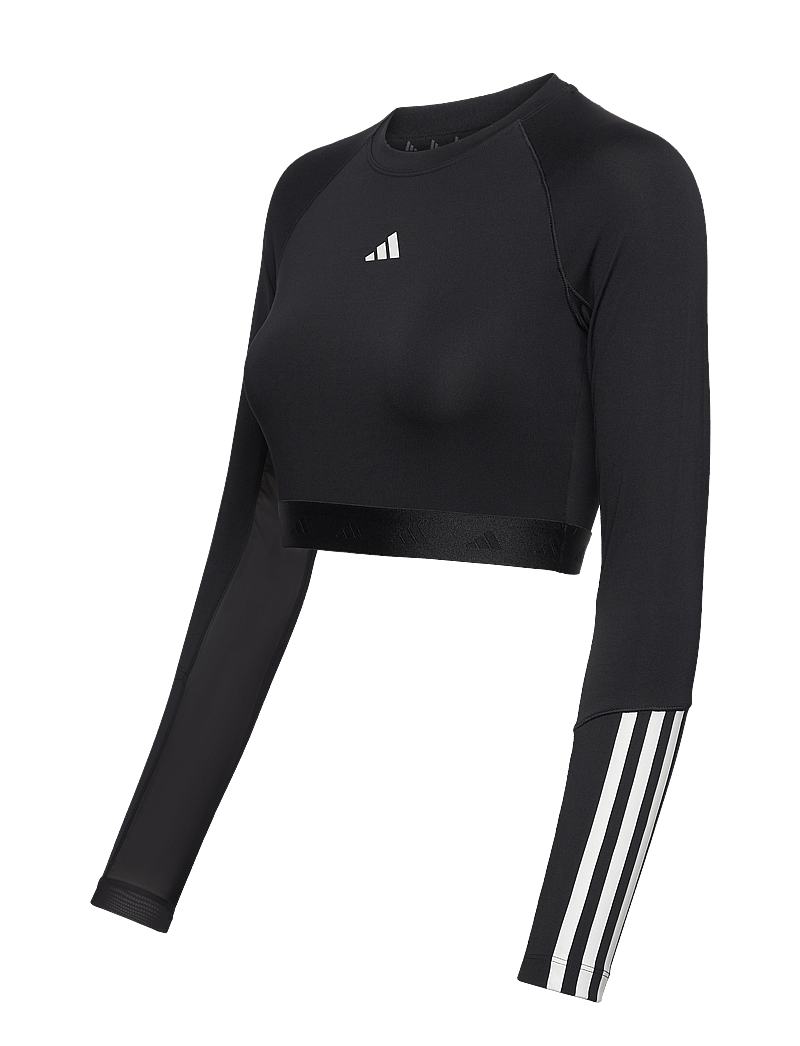 adidas Performance - HYGLM CRO LS - crop-tops - black/white - 2