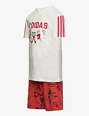 adidas Performance - LK DY MM T SET - sets with short-sleeved t-shirt - owhite/brired - 4