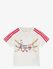 adidas Performance - I DY MM T - kortærmede t-shirts - owhite/brired/multco - 0