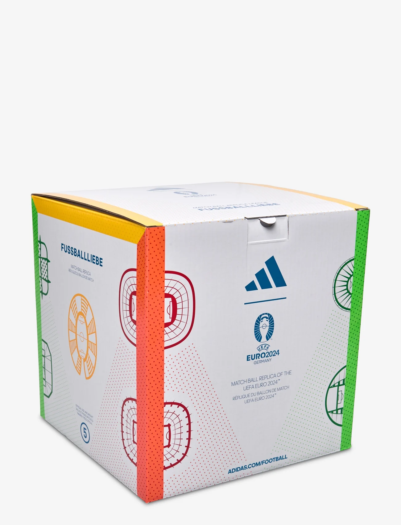 adidas Performance - EURO24 LGE BOX - sprzęt piłkarski - white/black/globlu - 1