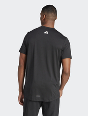 adidas Performance - TI 3B TEE - short-sleeved t-shirts - black/white - 3