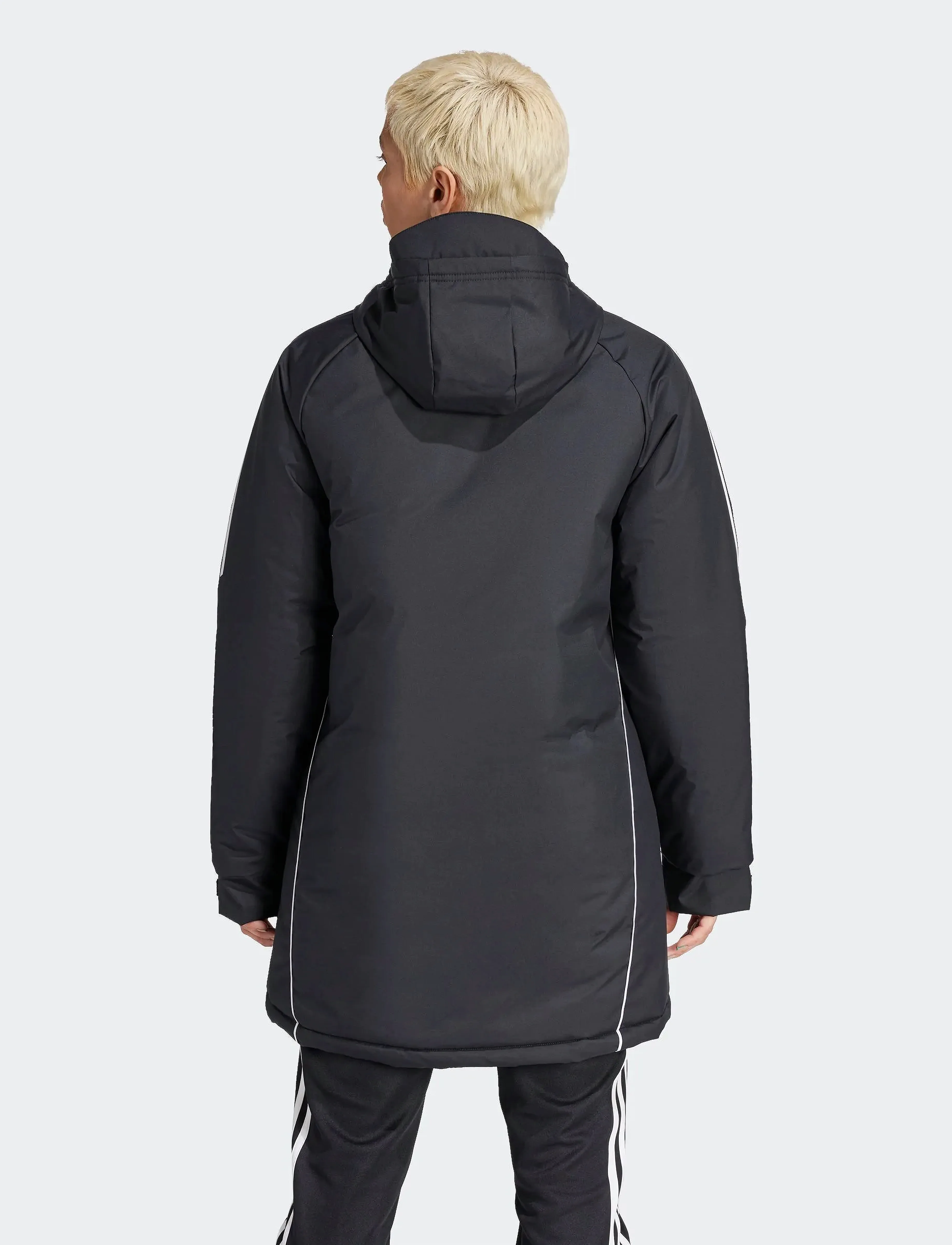 adidas Performance - TIRO24 PARKA W - parkas - black/white - 5