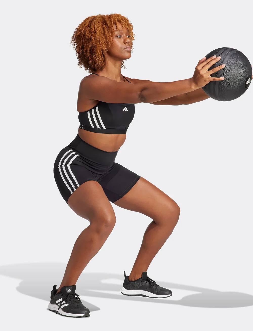 adidas Performance - AERCT LS 3S BRA - sport-bhs - black/white - 5