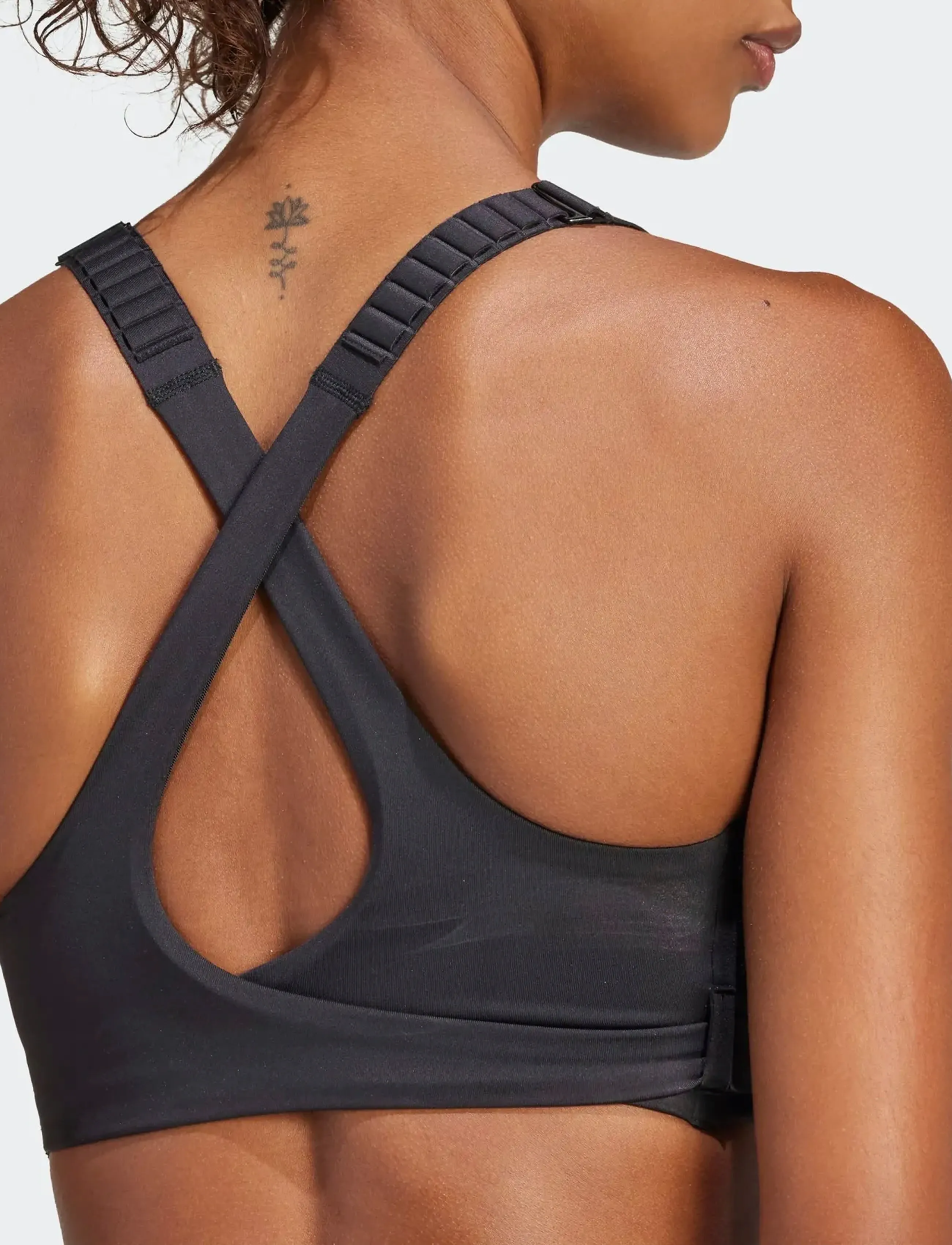 adidas Performance - FASTIM L HS BRA - starker halt - black - 5