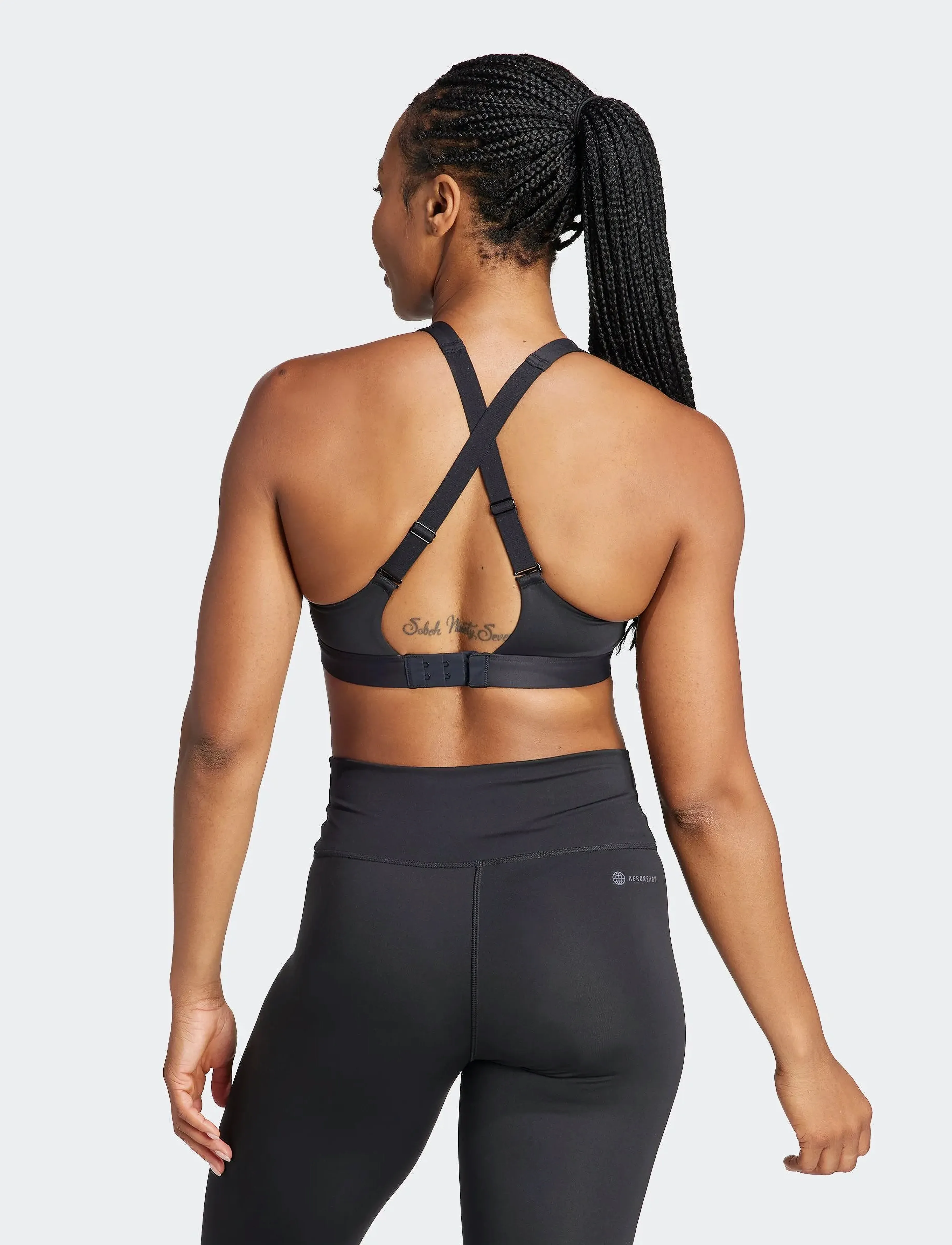 adidas Performance - TLRDRCT HS BRA - sport-bhs: starker halt - black - 3