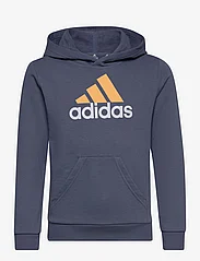 adidas Performance - Essentials Two-Colored Big Logo Cotton Hoodie - bluzy z kapturem - prloin/semspa/white - 0