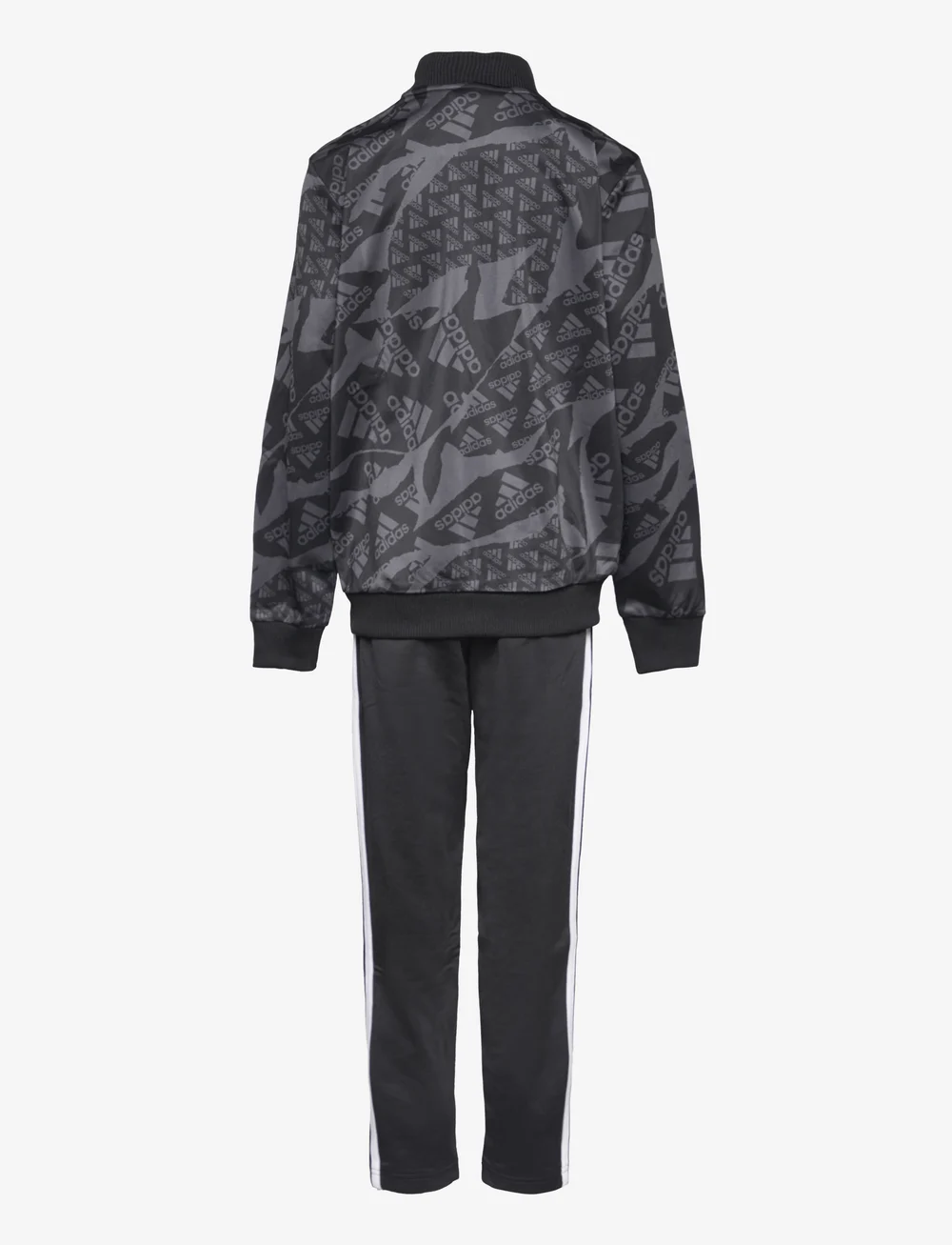 Adidas grey top camo tracksuit