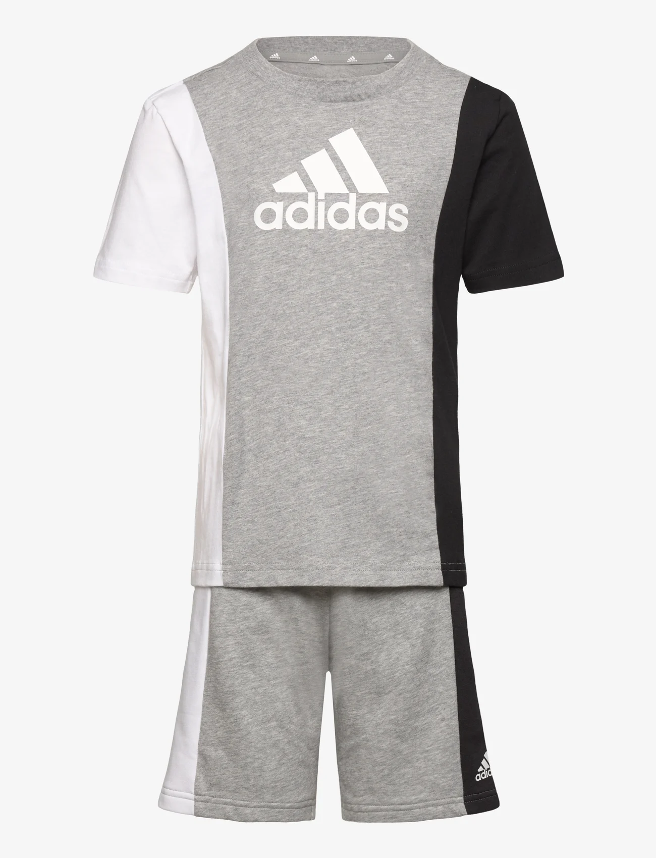 adidas Performance - J CB T SET - set med kortärmad t-shirt - mgreyh/black/white - 0