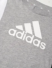 adidas Performance - J CB T SET - set med kortärmad t-shirt - mgreyh/black/white - 4