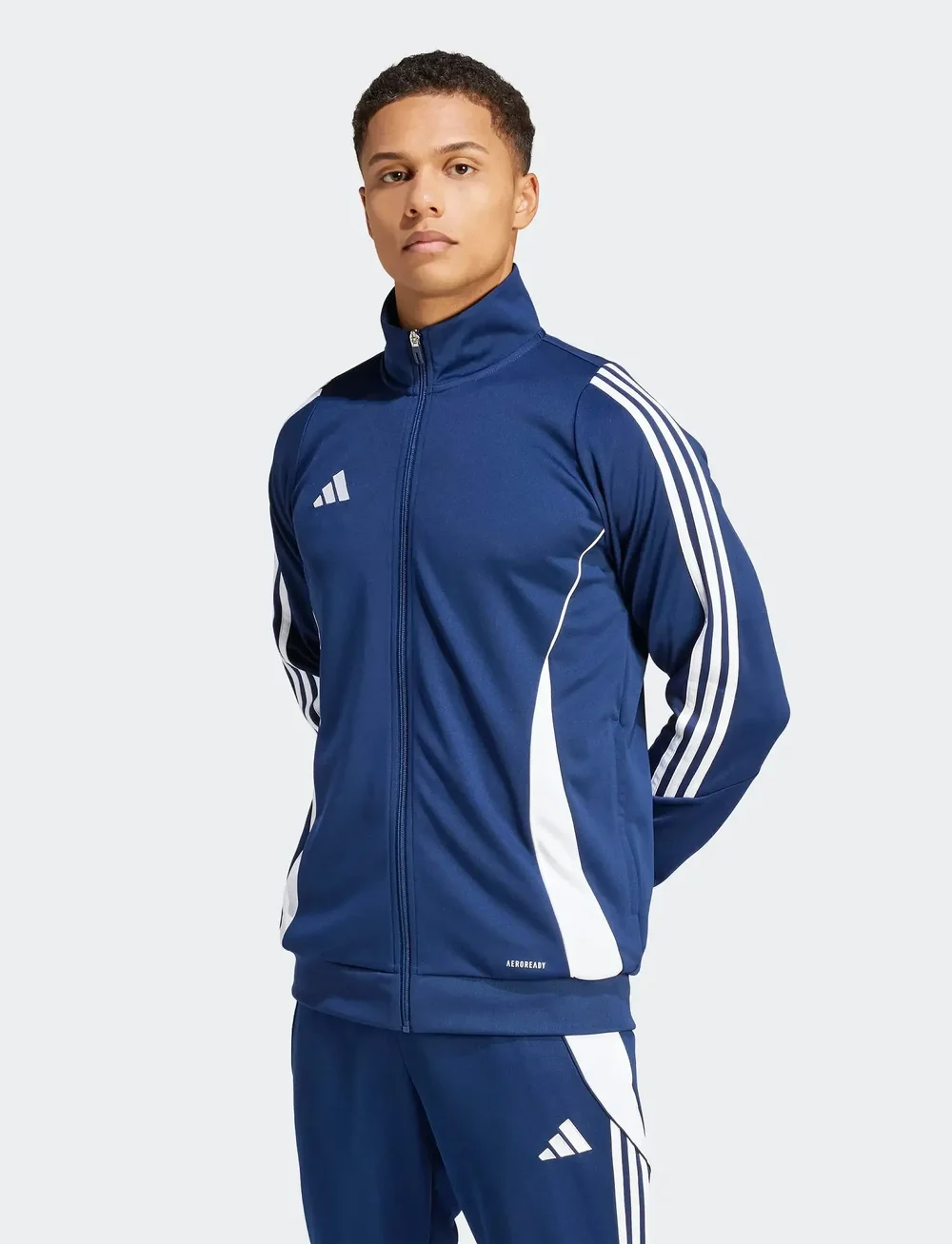 adidas Performance - TIRO24 TRJKT - sweatshirts - tenabl/white - 0
