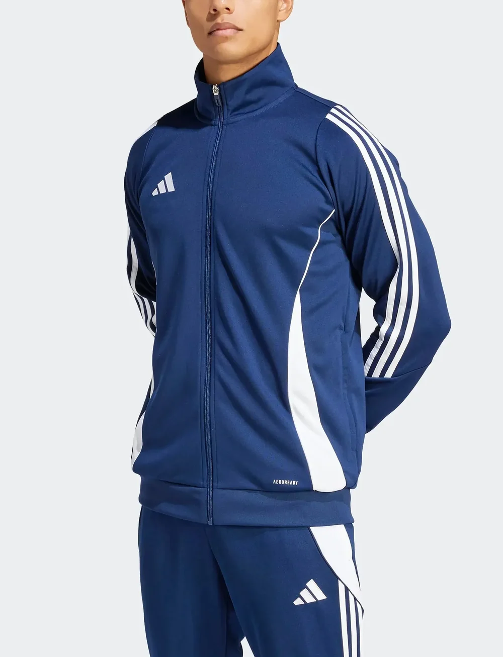 adidas Performance - TIRO24 TRJKT - sweatshirts - tenabl/white - 3
