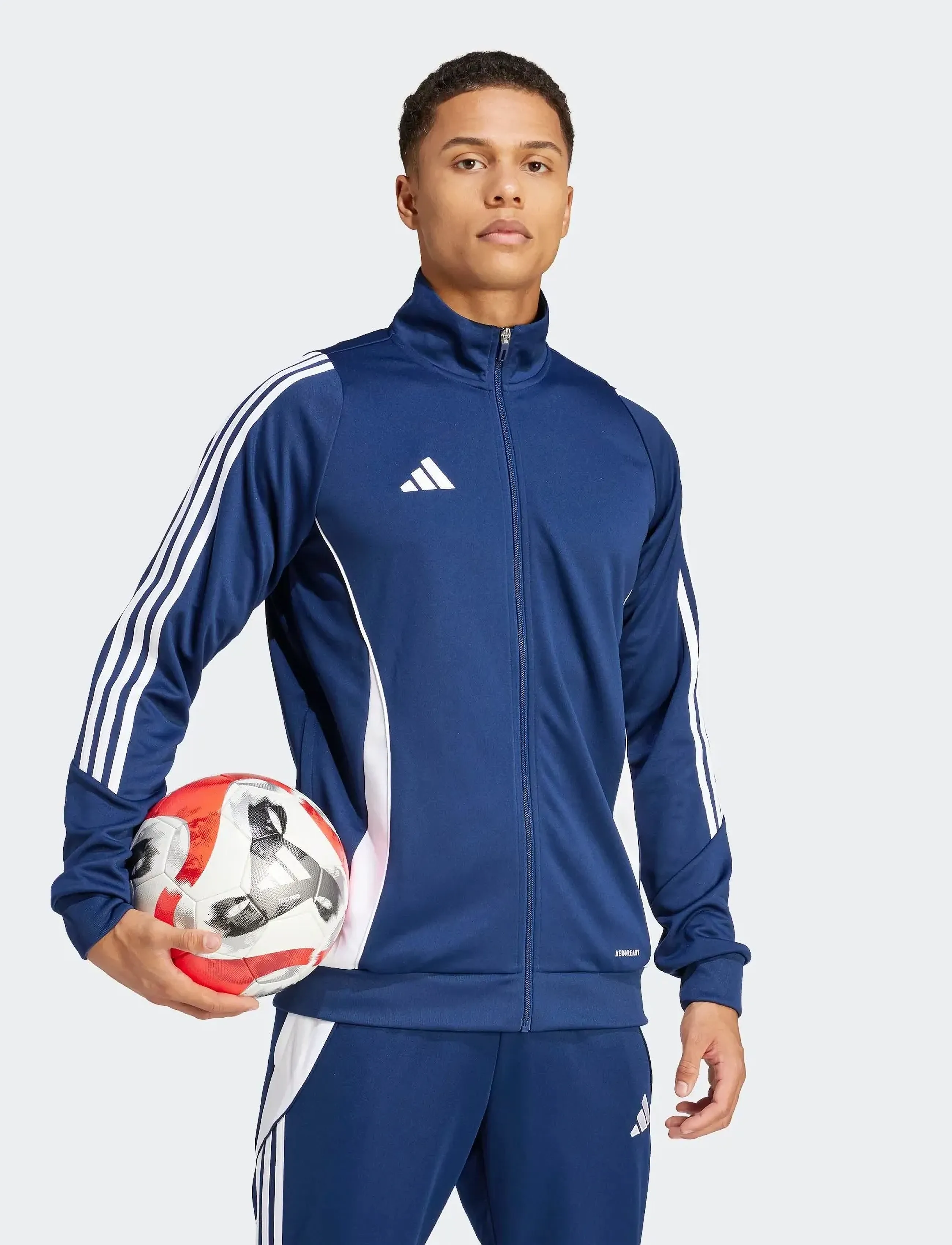 adidas Performance TIRO24 TRJKT - Streetstyle - TENABL/WHITE / navy