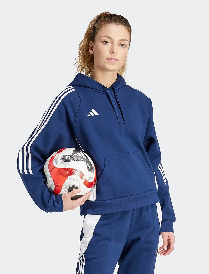 adidas Performance - TIRO24 SWHOODW - huvtröjor - tenabl/white - 0