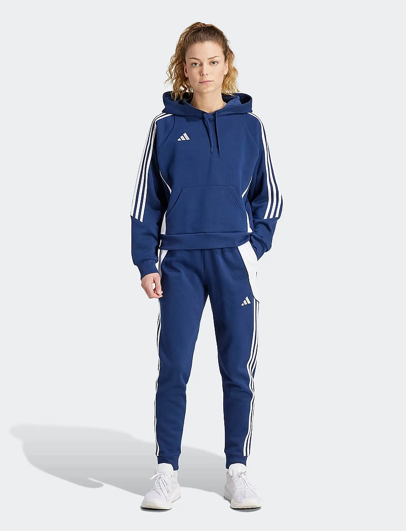 adidas Performance - TIRO24 SWHOODW - huvtröjor - tenabl/white - 4