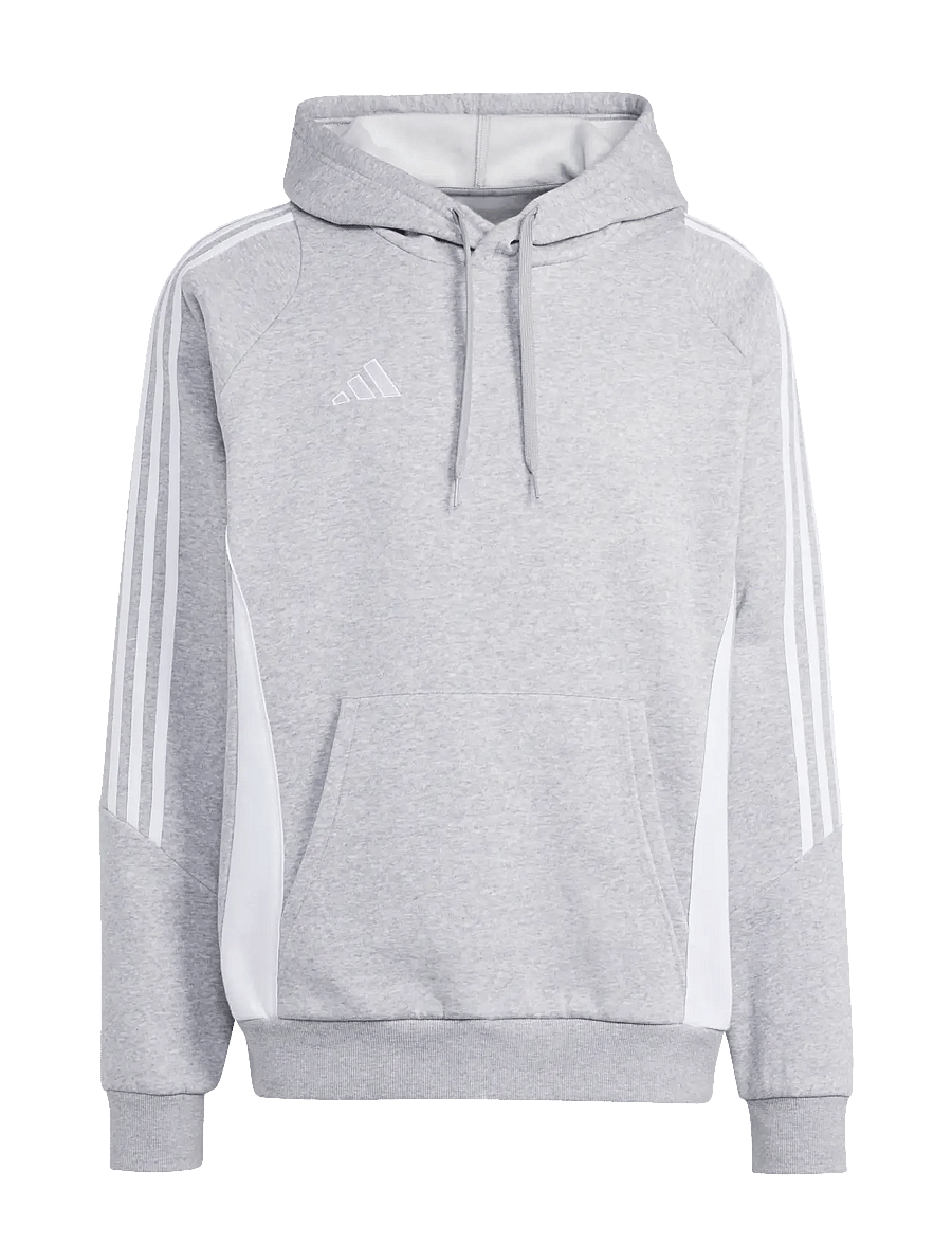 adidas Performance - TIRO24 SWHOOD - huvtröjor - mgreyh/white - 1