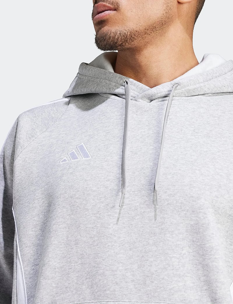 adidas Performance - TIRO24 SWHOOD - overdele - mgreyh/white - 4