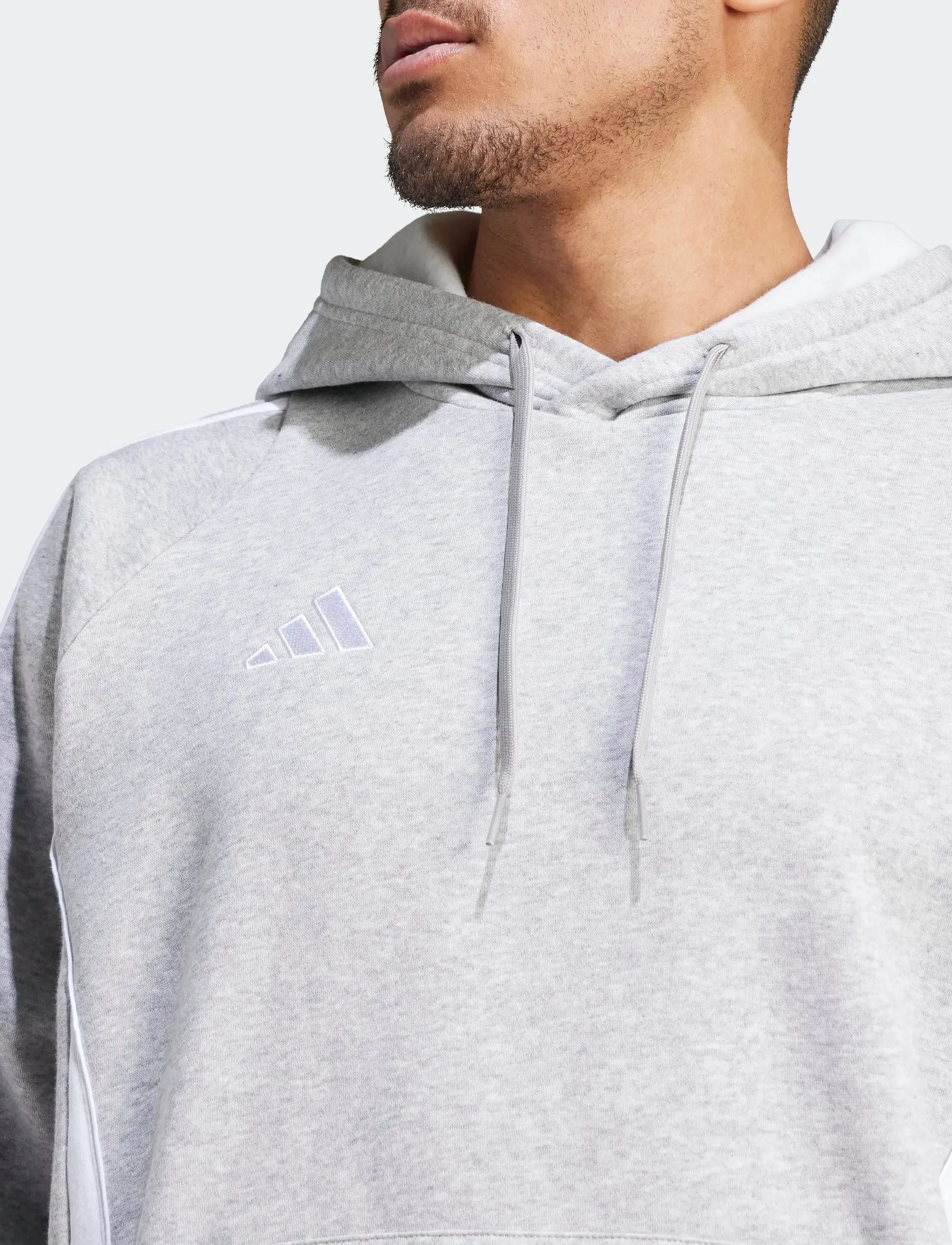 adidas Performance - TIRO24 SWHOOD - huvtröjor - mgreyh/white - 4