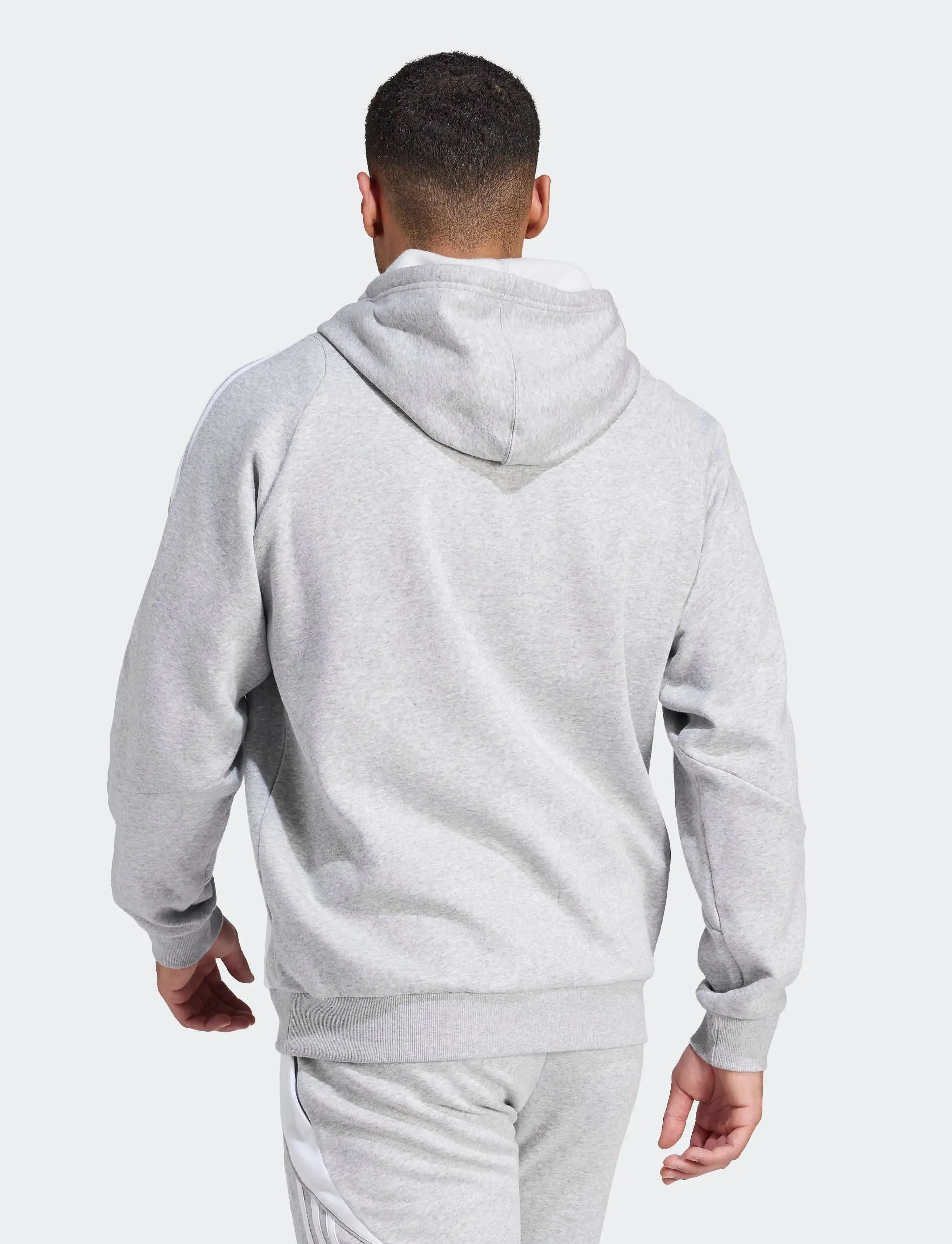 adidas Performance - TIRO24 SWHOOD - huvtröjor - mgreyh/white - 5
