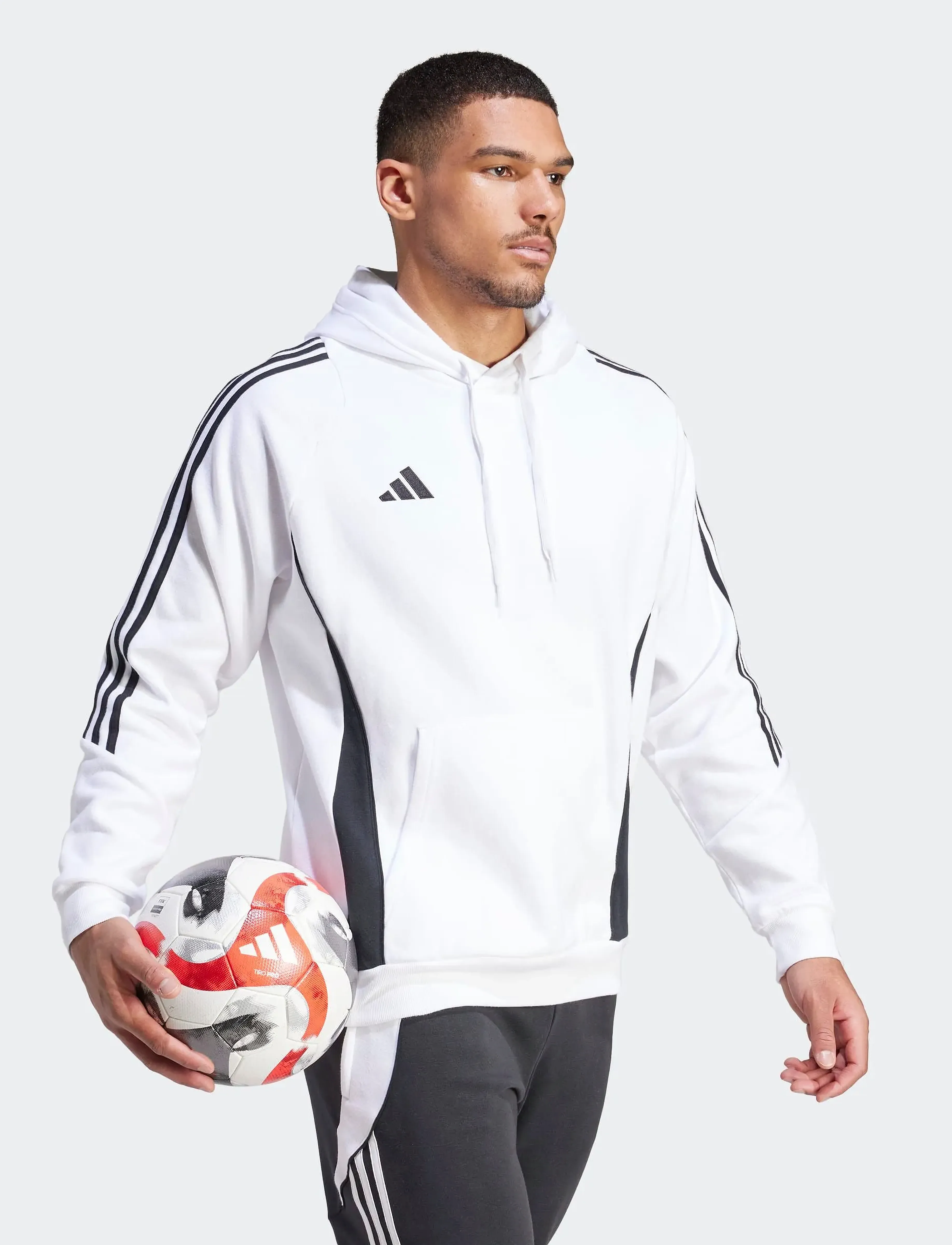 adidas Performance Tiro24 Swhood, Mænd, Hættetrøje, Hvid, Str: S