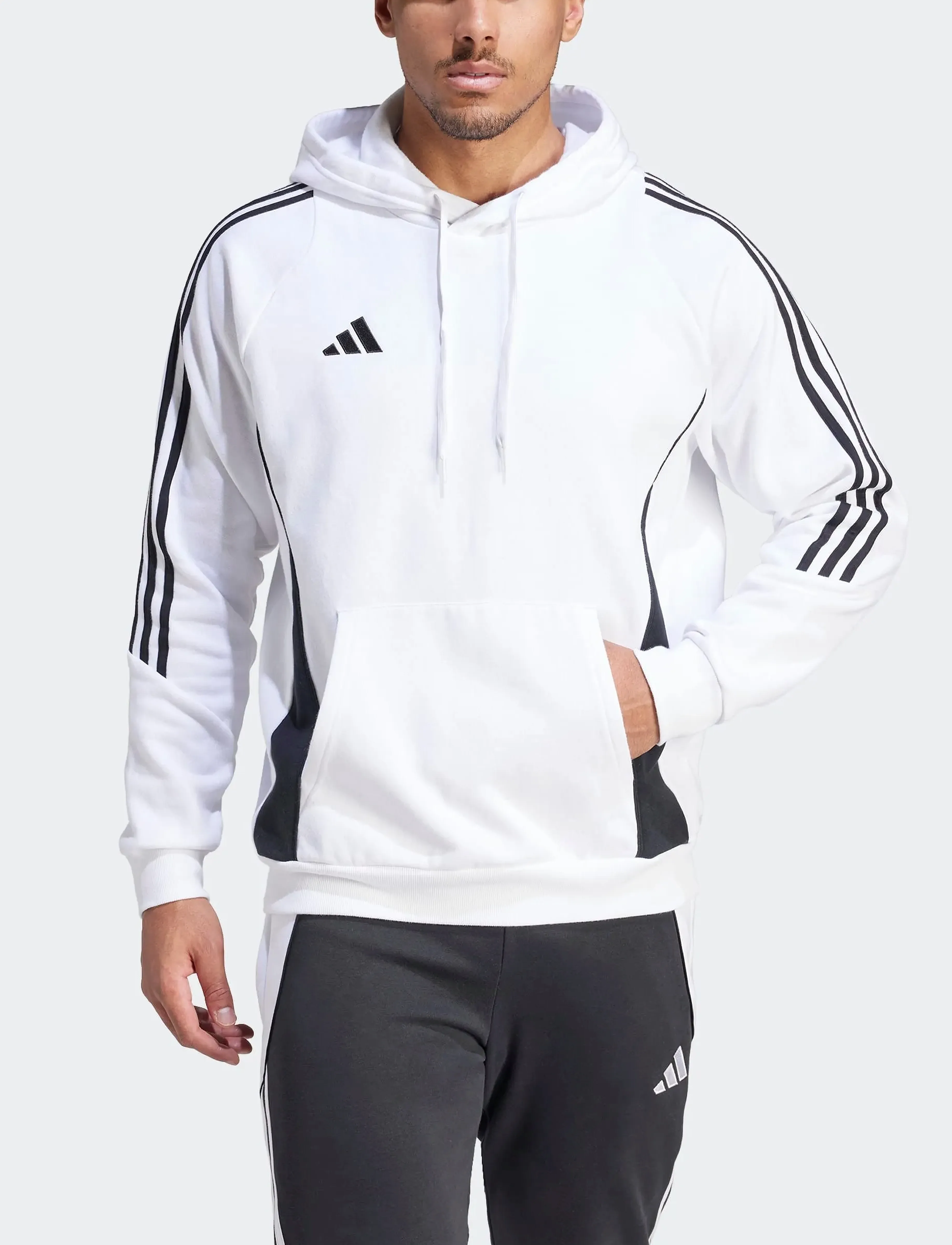 adidas Performance TIRO24 SWHOOD - Streetstyle - WHITE/BLACK / white