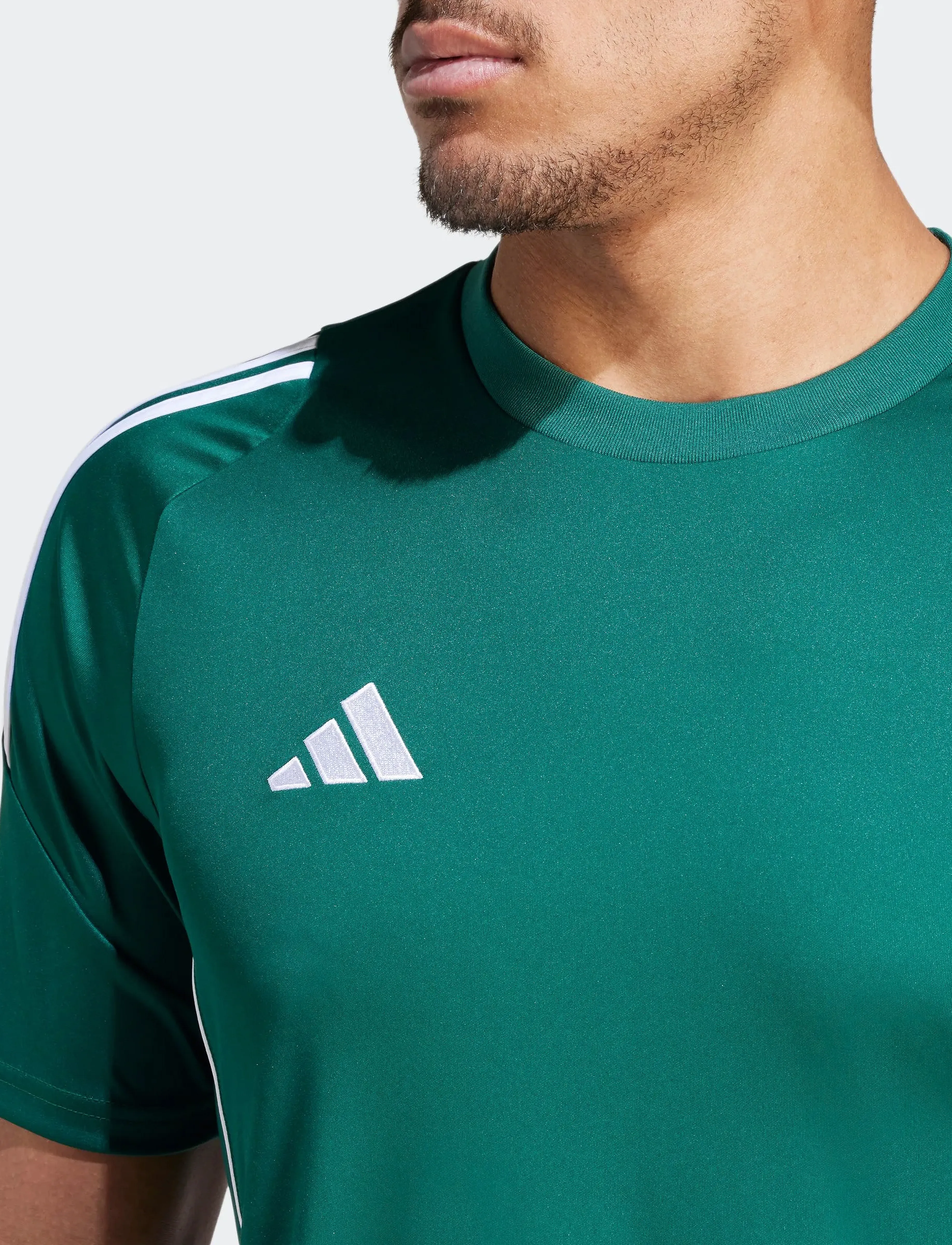 adidas Performance - TIRO24 JSY - t-shirts - drkgrn/white - 4
