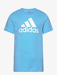 adidas Performance - Essentials Logo T-Shirt - kortærmede t-shirts - seblbu/white - 0