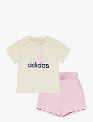 adidas Performance - I BL CO T SET - sets with short-sleeved t-shirt - ivory/clpink - 0