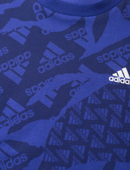 adidas Performance - J CAMLOG T - short-sleeved t-shirts - selubl/dkblue - 2
