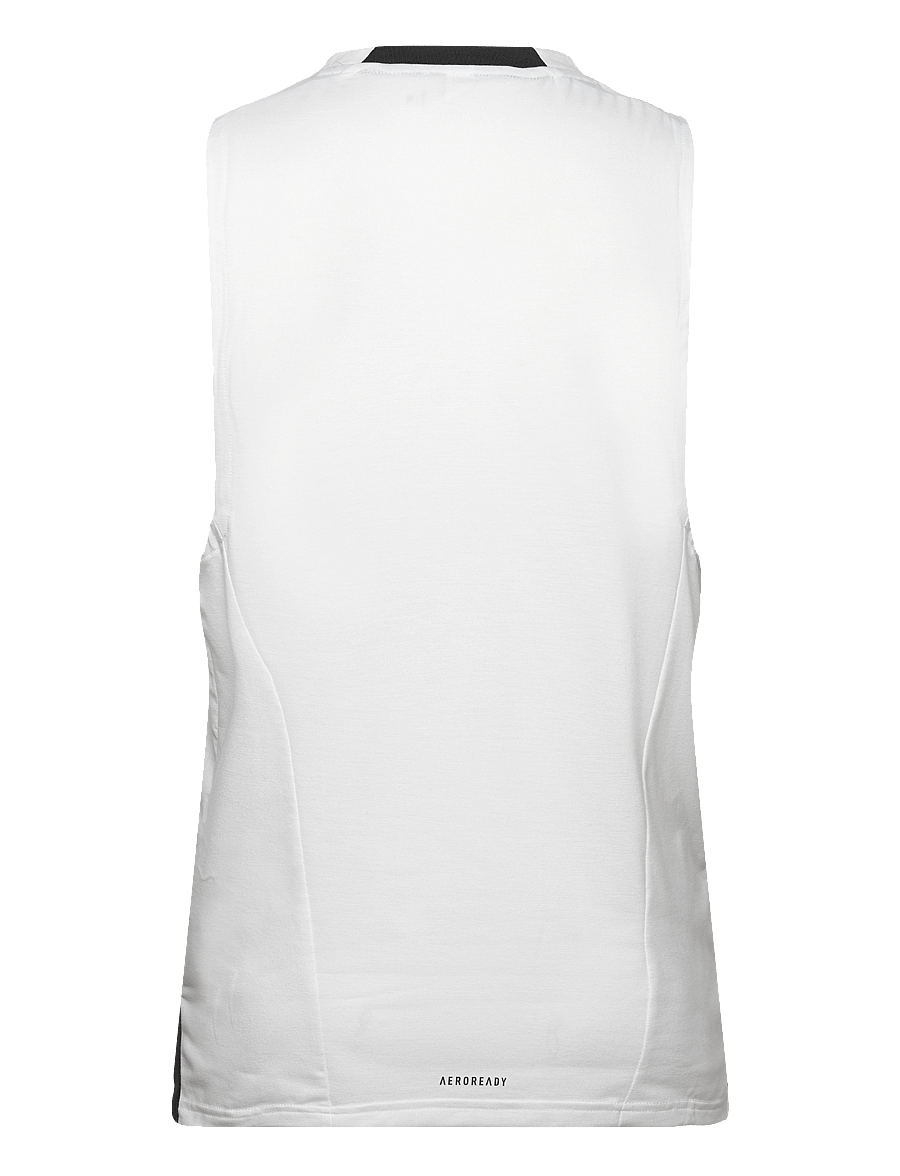 adidas Performance - D4T TANK - tanktops - white - 1