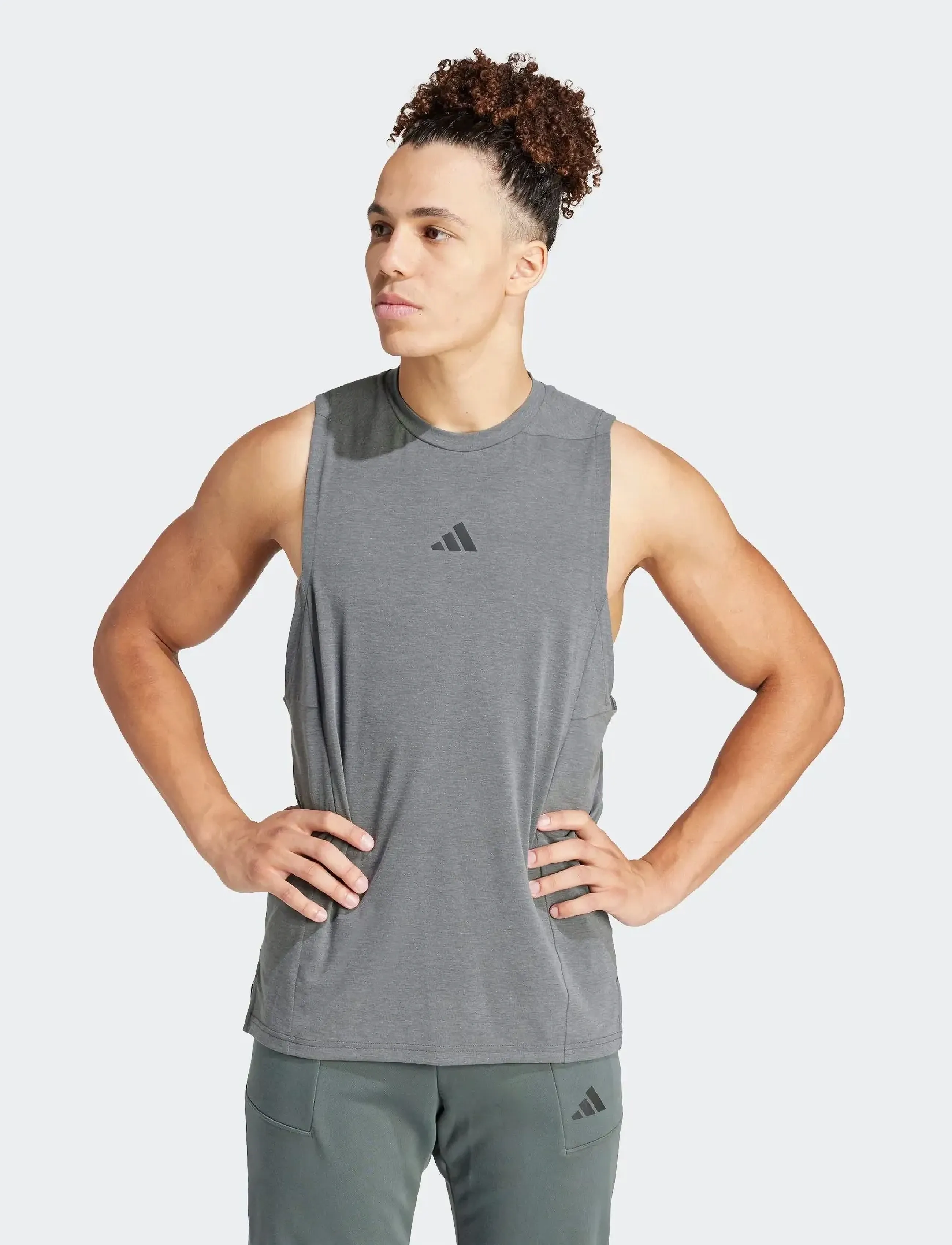Adidas Linnen / Ärmlösa T-shirts D4t Tank herr – bild 9