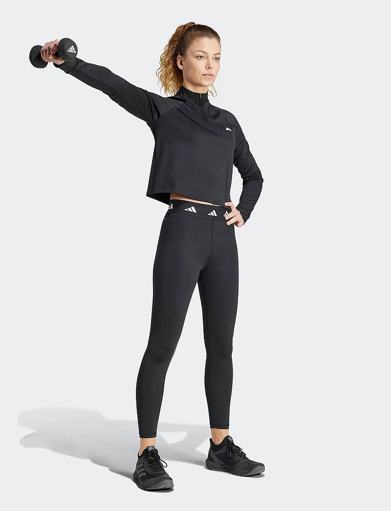 adidas Performance - WE 1/4ZIP - sweatshirts - black - 3