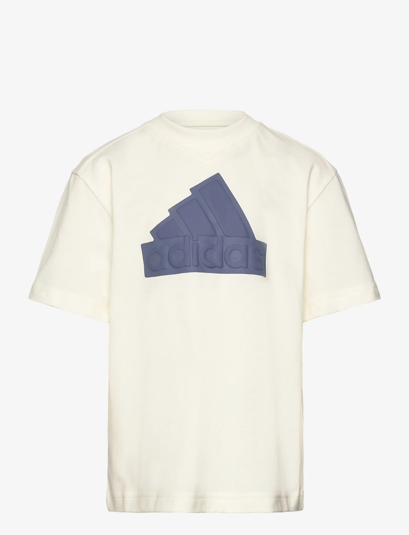adidas Performance - Future Icons Logo Piqué T-Shirt - kortærmede t-shirts - ivory/prloin - 0