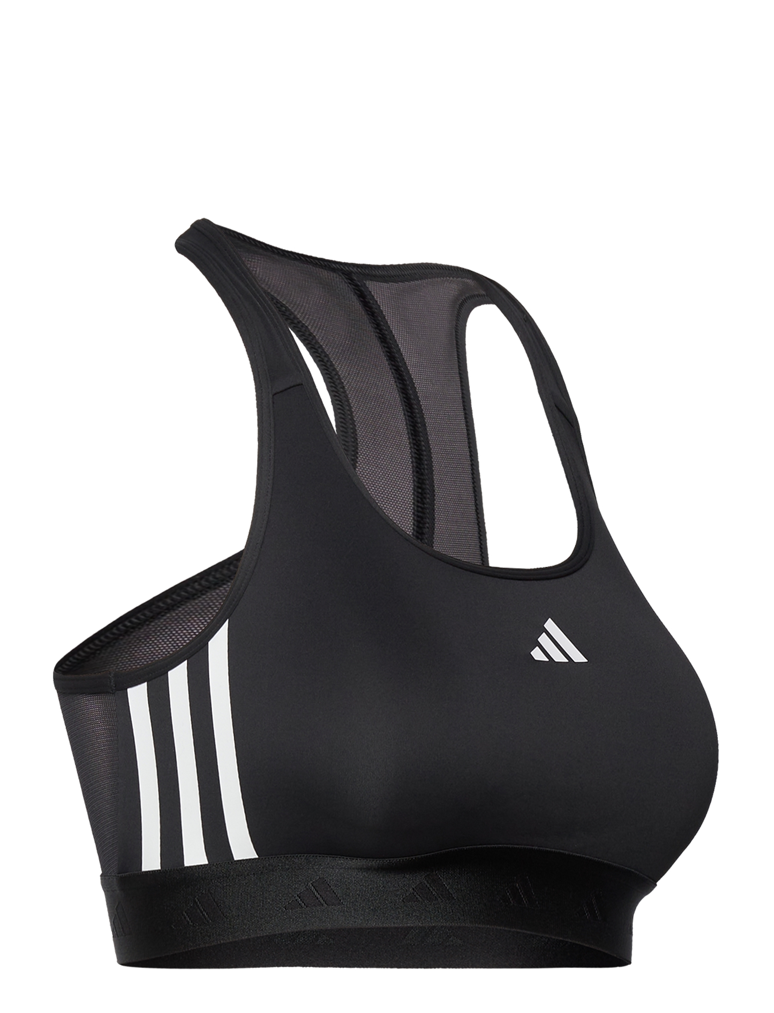 adidas Performance - PWR MS HYGLM - sporta krūšturi (vidējs atbalsts) - black/white - 4