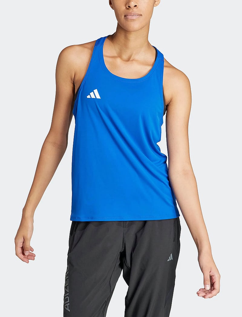 adidas Performance - ADIZERO E TANK - Õlapaeltega pluusid - royblu - 3