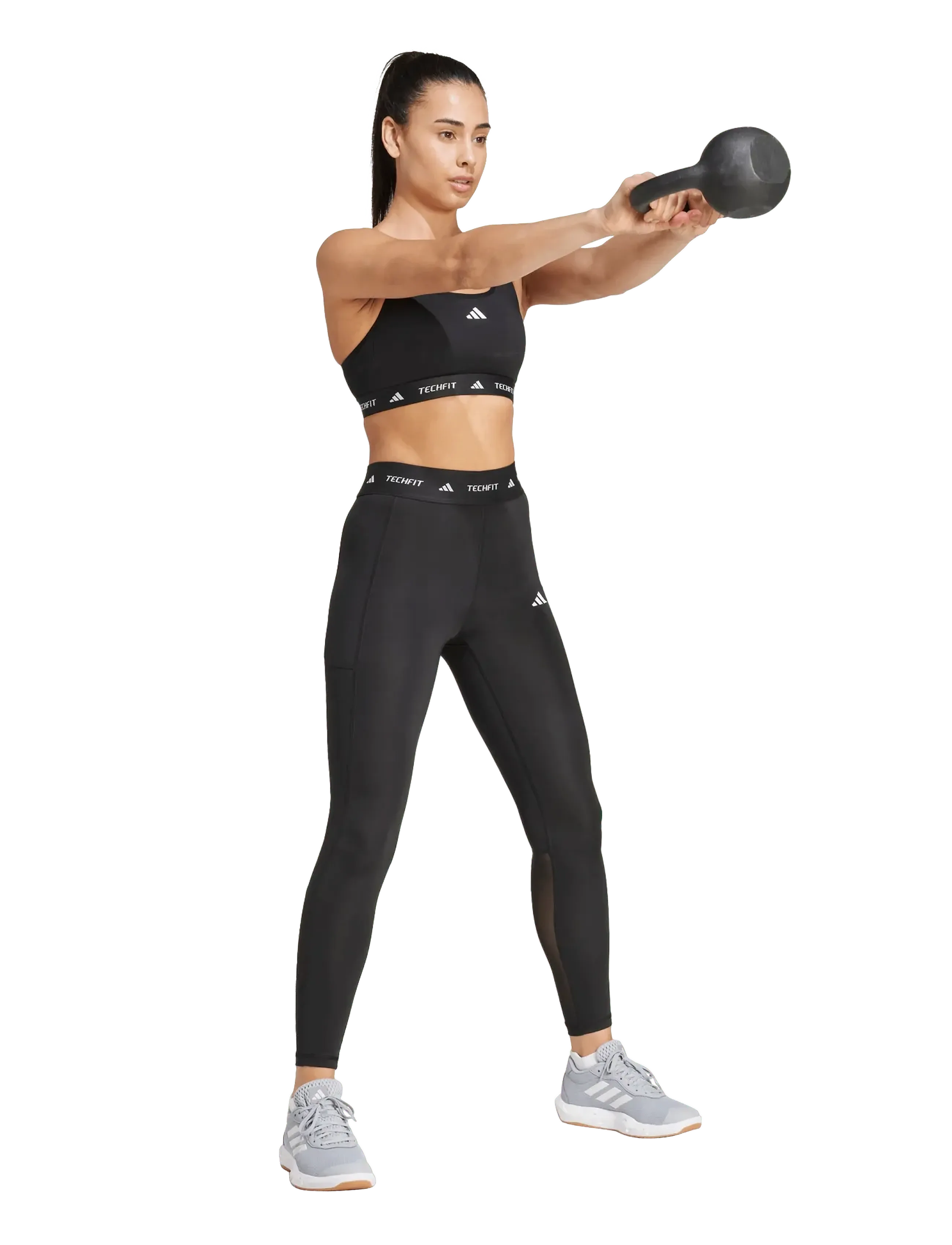 adidas Performance Tf Stash 1/1 L, S, Black, Sport > Løbetræningstights, Dame