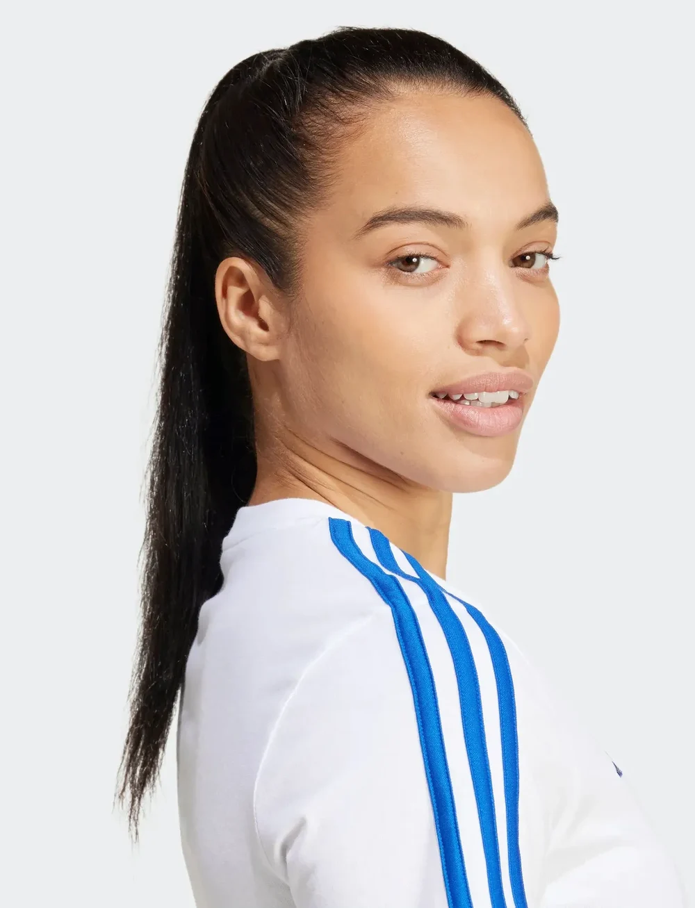 adidas Performance - REAL WMN 3S TEE - jalgpallisärgid - white - 4