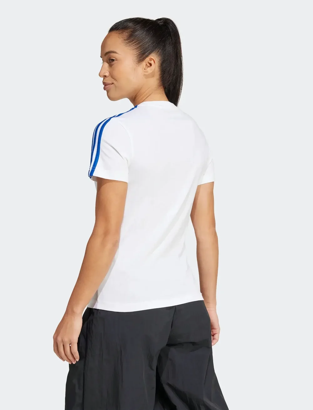 adidas Performance - REAL WMN 3S TEE - jalgpallisärgid - white - 5