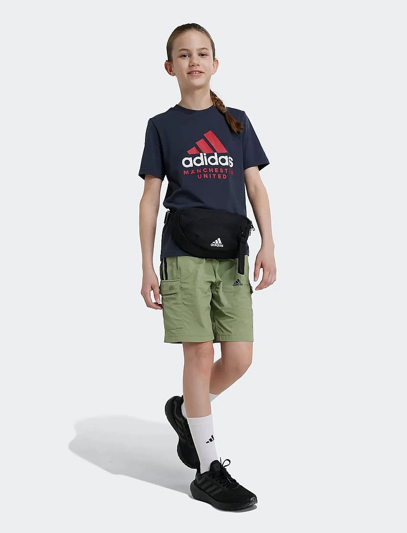 adidas Performance - MUFC KIDS TEE - short-sleeved t-shirts - ntgrey - 0