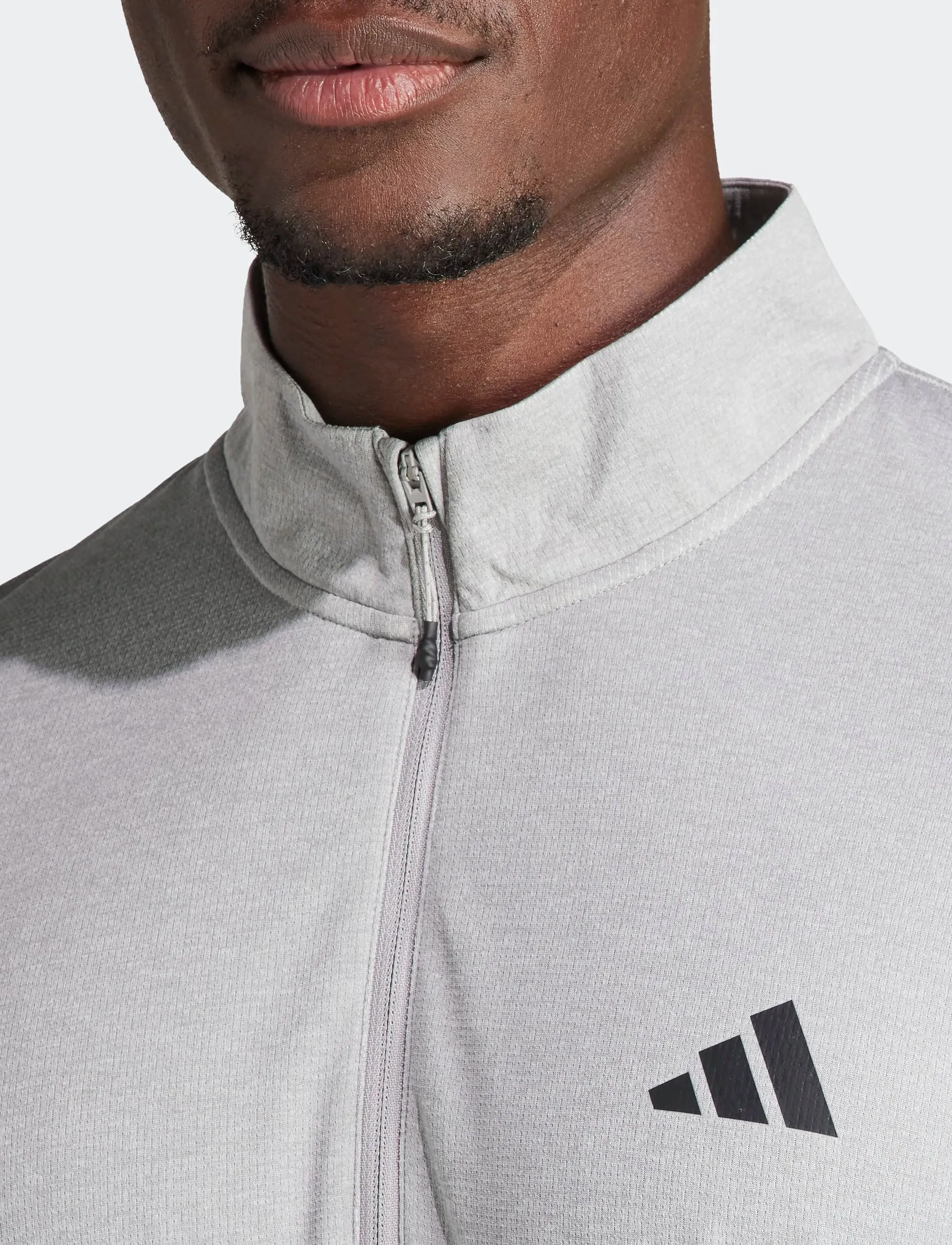 adidas Performance - TR-ES 1I4ZIP - dressipluusid - mgreyh - 4