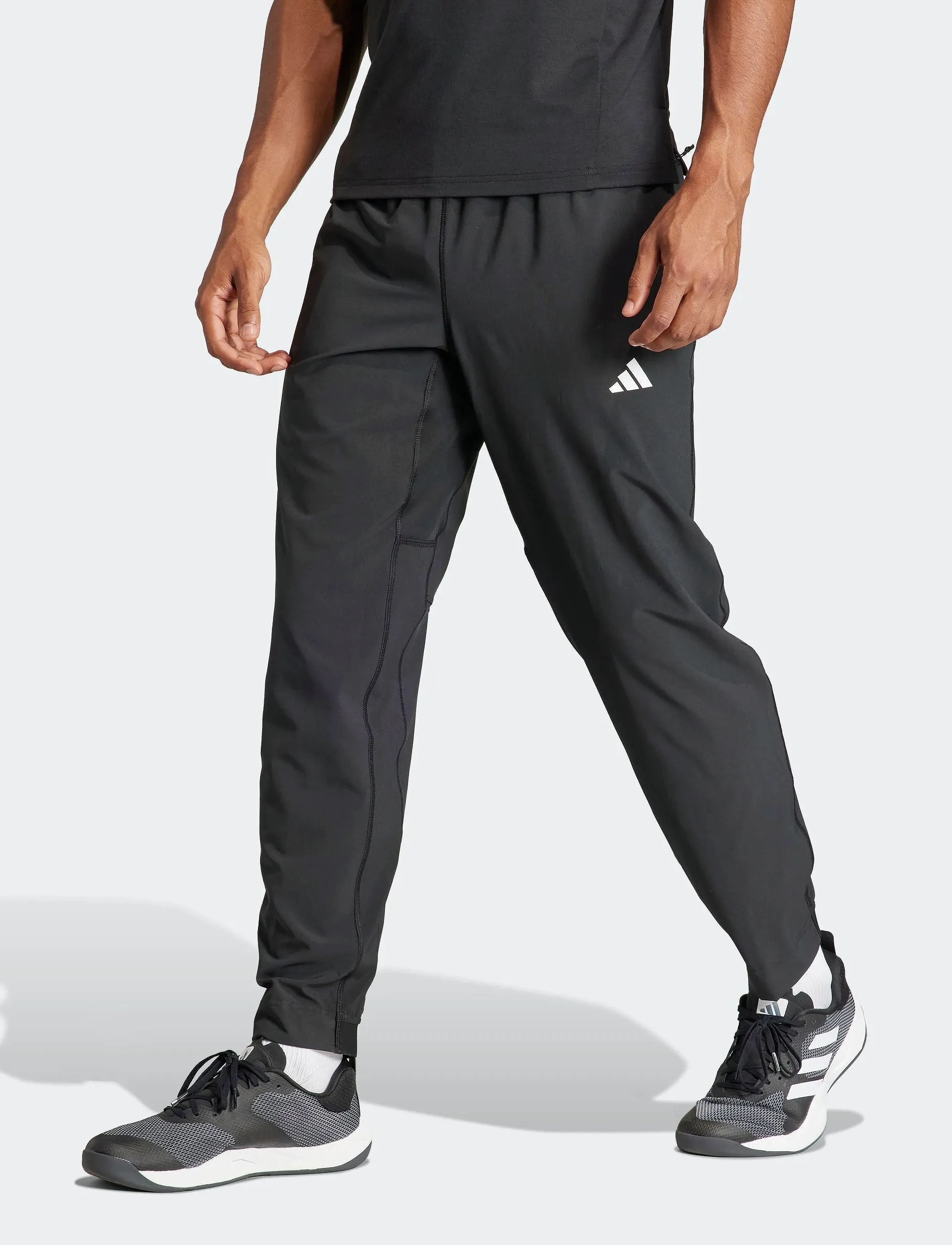 adidas Performance - TR-ES WOVEN PT - sports pants - black/white - 5